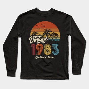 1983 vintage retro t shirt design Long Sleeve T-Shirt